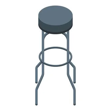 Extreme seat icon isometric vector. Bar stool Stock Illustration