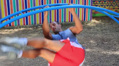 Extreme Sit-Ups 스톡 동영상 30368225