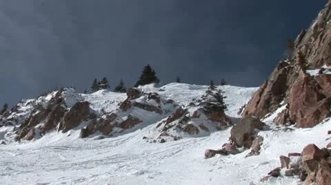 Extreme ski crash Video stock 10920839