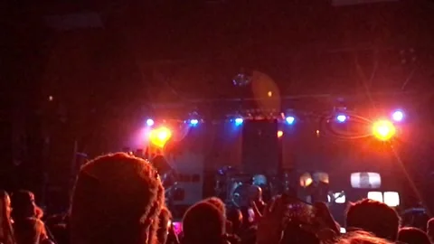 Extreme Slow Mo Audience Swaying Live Band Background Texture Backdrop Stock Footage 200790220