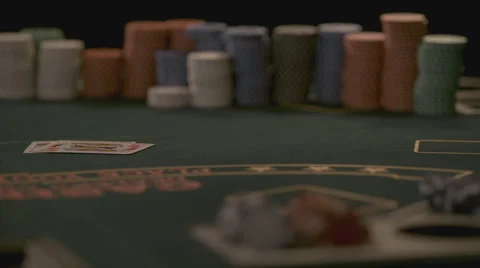 Extreme slow motion dice and cards Stock Footage 58332149