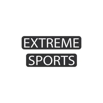 Extreme sport sign icon, extreme logo. Vector illustration eps 10 Stock Illustration