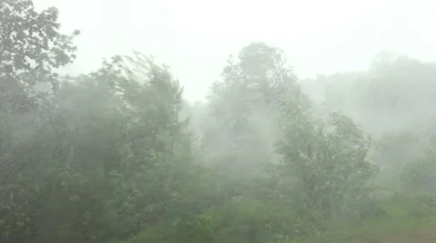 Extreme Storm Rain Superstorm Stock Footage 54206184