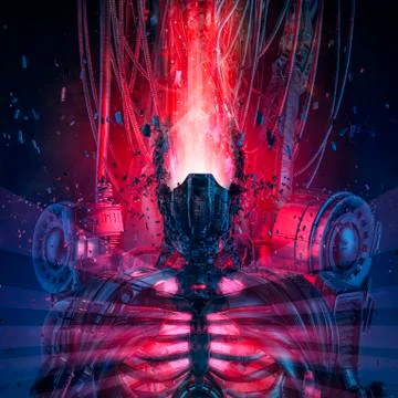 Extreme system overload Stockillustratie