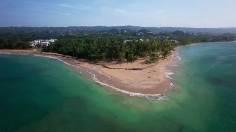 Extreme tip of the beach Stock Footage 316489632