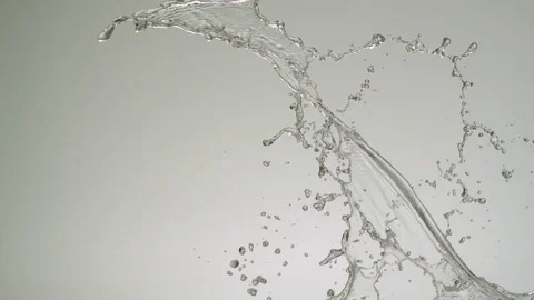 Extreme Water Splash Slo-Mo with Tiny Drops Stock Footage 76235926