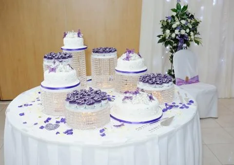 Extreme wedding cake Stock Photos