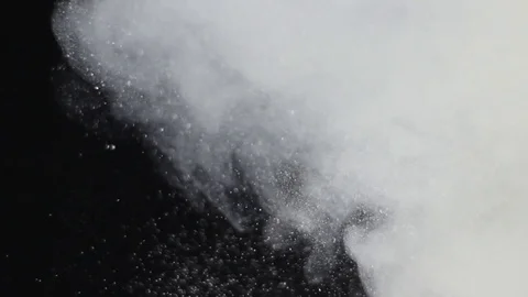 Extreme white bubbly rises Stock Footage 75817165