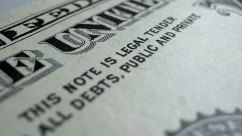 Extremely close-up, detailed. one dollar banknote. business and finance concept Stock Footage 143695265