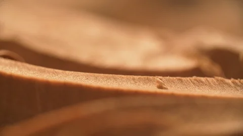 Extremely Close Up of Man’s Hands doing Artistic Wood Carving. Skillful old Stock Footage 102446544
