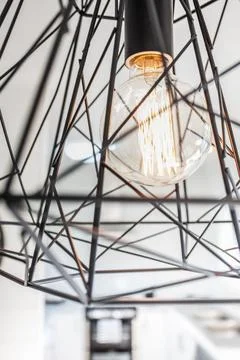 Extremely Close View of Kitchen Bulb Stock Photos