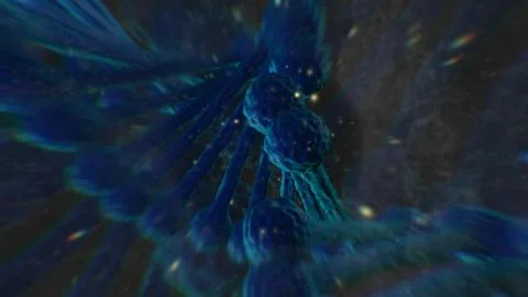 Extremely closeup of abstract DNA structure Stock Illustration