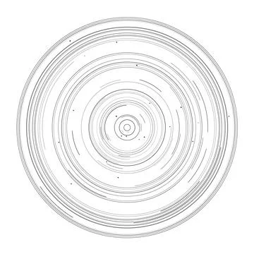 Extremely Complex Orbital Arcs Pattern Vector 스톡 일러스트