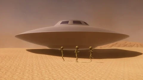 Extremely detailed and realistic 3d animation of dancing aliens Video stock 96595175