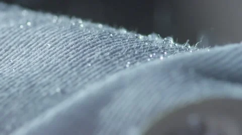 Extremely effective nano - coating for the treatment of textiles Stock Footage 47986539