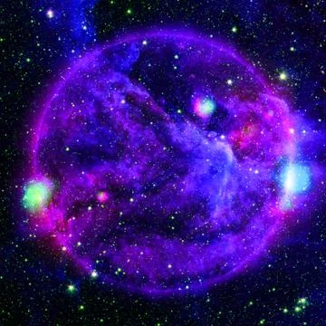 Extremely hot star. Flaring of Sun. Elements of this image furnished by NASA 스톡 일러스트