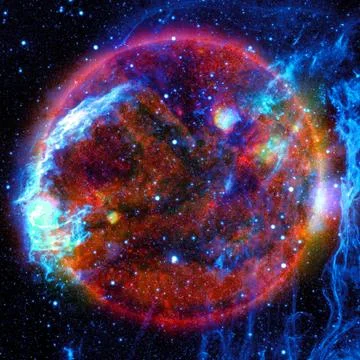 Extremely hot star. Flaring of Sun. Elements of this image furnished by NASA Stock Illustration