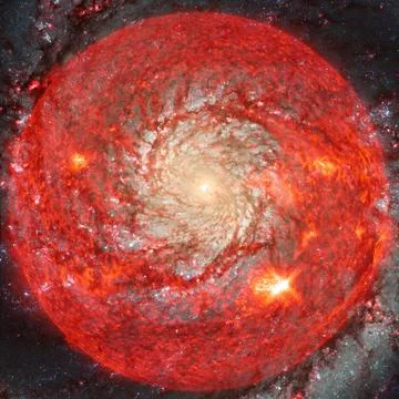 Extremely hot star. Flaring of Sun. Elements of this image furnished by NASA Foto stock