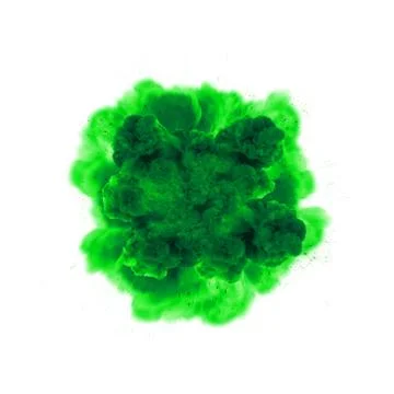 Extremely massive fire explosion, orange color with sparks isolated on black  Stock Photos