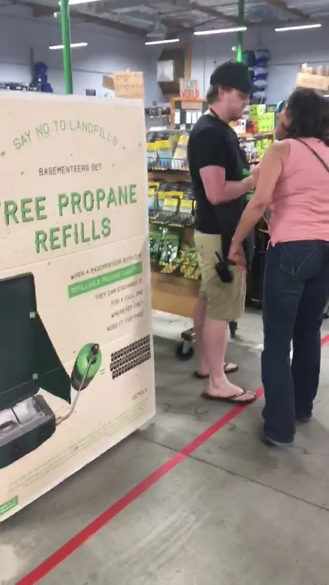 Extremely Rude Customer Ejected, Novato, California, USA - 21 Aug 2019 Stock Footage 205209488