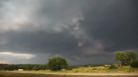 Extremely Turbulent Storm Clouds Time-Lapse Stock Footage 65207023