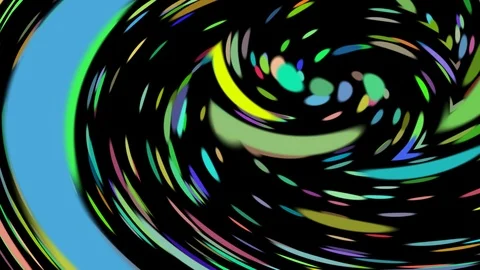 Extremly distorted Dots Animation. The Colorful circles twirling over 動画素材 105201342