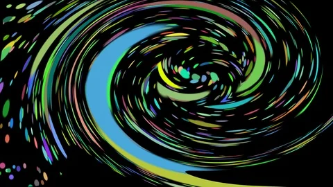 Extremly distorted Dots Animation. The Colorful circles twirling over 動画素材 105201383