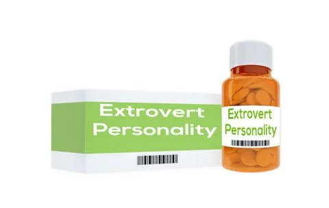 Extrovert Personality concept Stock Illustration