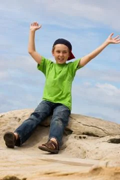 Extroverted Boy Stock Photos