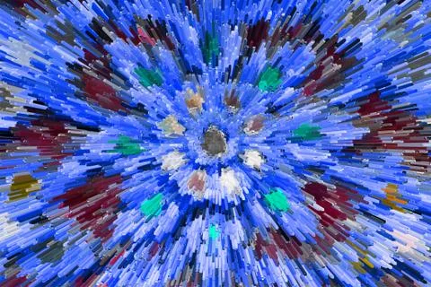 Extruded colorful texture. Stock Illustration