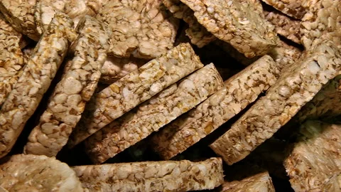 Extruded fried wheat grain Stock-Footage 85668757