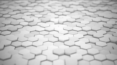Extruded Hexagons Technology Background Stock Footage 286813464