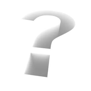 Extruded question mark Stock Illustration