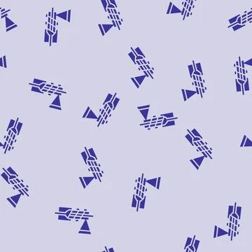 Extrusion materials engineering glyph seamless pattern イラスト素材