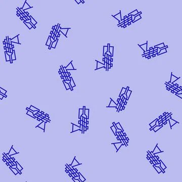 Extrusion materials engineering line seamless pattern イラスト素材