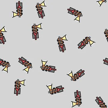 Extrusion materials engineering vector seamless pattern Stockillustratie