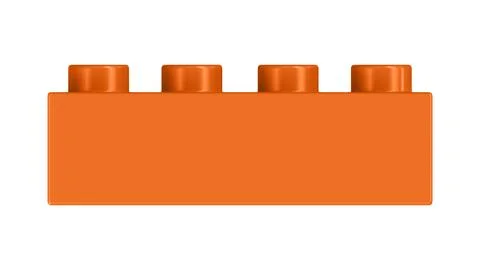 Exuberance Lego Block Isolated on a White Background. Stock Illustration