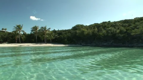 Exuma beaches Bahamas Stock Footage
