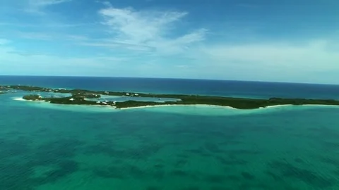 Exuma contiguous islands Bahamas Stock Footage