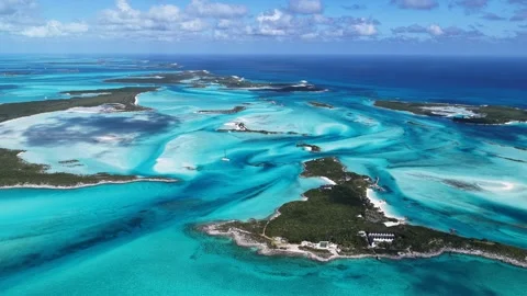 Exuma Skyline In Exuma In Black Point Bahamas. Stock Footage 322128589