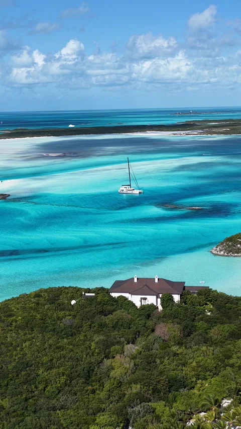 Exuma Skyline In Exuma In Black Point Bahamas. Stock Footage 324100284