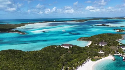Exuma Skyline In Exuma In Black Point Bahamas. Stock Footage 341899082