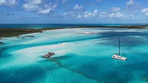 Exuma Skyline In Exuma In Black Point Bahamas. Stock Footage 341900622