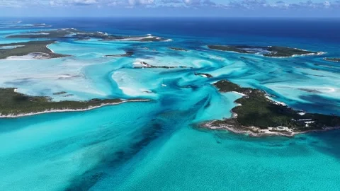 Exuma Skyline In Exuma Islands In Black Point Bahamas. Stock Footage 341899544