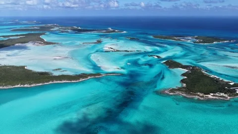 Exuma Skyline At Exuma Islands In Black Point Bahamas. Stock Footage 342208970