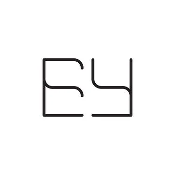 Ey initial letter vector logo icon Ilustração Stock