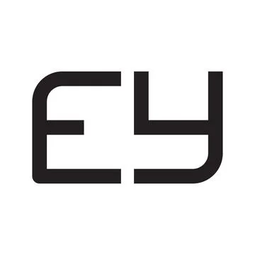Ey initial letter vector logo icon Stock Illustration