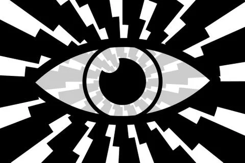 Eye abstract background Stock Illustration