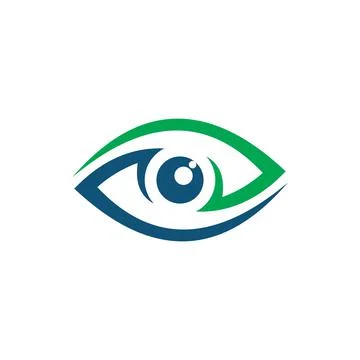 Eye abstract logo vector designs Illustrazione stock