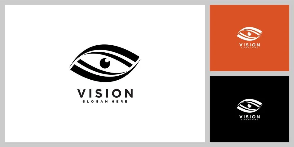 Eye abstract logo vector designs Stock Illustration